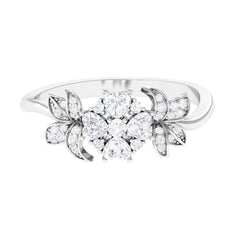 Nature Inspired Diamond Engagement Ring for Women