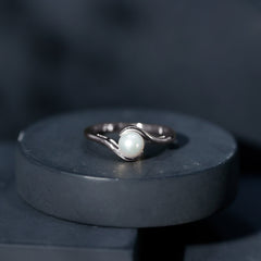 Bypass Freshwater Pearl Solitaire Ring