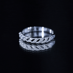 Elegant Round Shape Diamond Half Eternity Ring