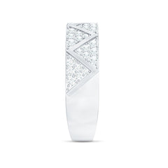 Certified Diamond Designer Wedding Band Ring