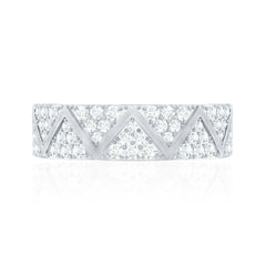 Certified Diamond Designer Wedding Band Ring