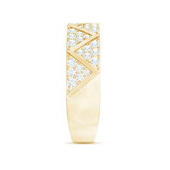 Certified Diamond Designer Wedding Band Ring