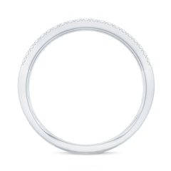 Natural Baguette Diamond Half Eternity Band With Certificate