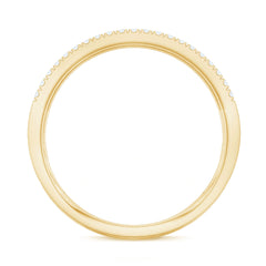 Natural Baguette Diamond Half Eternity Band With Certificate