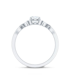 1/2 CT Solitaire Zircon Celtic Knot Engagement Ring