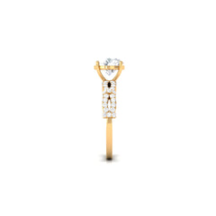 3 CT Solitaire Cubic Zirconia Criss Cross Engagement Ring