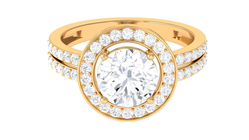3.25 CT Classic Cubic Zirconia Engagement Ring