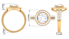 3.25 CT Classic Cubic Zirconia Engagement Ring