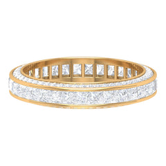 Princess Cut Zircon Full Eternity Band Ring