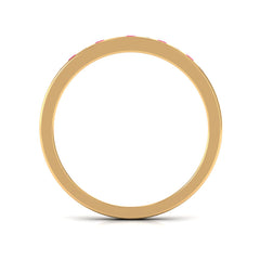 Minimal Ruby Diamond Ring in Channel Set