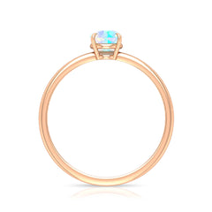 Certified Real Ethiopian Opal October Birthstone Ring