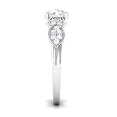 1.50 CT Classic Round Zircon Solitaire Engagement Ring in Gold