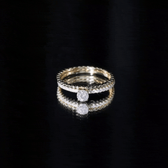 1.50 CT Certified Zircon Solitaire Engagement Ring