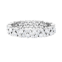 Zircon Wedding Anniversary Eternity Ring