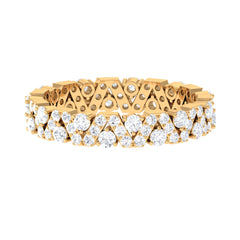 Zircon Wedding Anniversary Eternity Ring