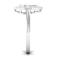 Cubic Zirconia Engagement Ring in Illusion Setting