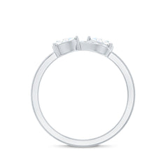 Brilliant Cut Moissanite Infinity Promise Ring for Her