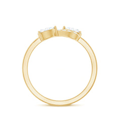Brilliant Cut Moissanite Infinity Promise Ring for Her