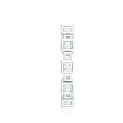 Princess Cut Moissanite Contemporary Wedding Band Ring