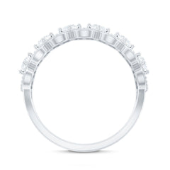 Designer Certified Moissanite Wedding Band for Women