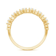 Designer Certified Moissanite Wedding Band for Women
