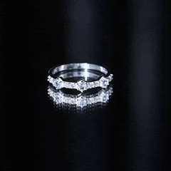 Real Aquamarine and Diamond Half Eternity Ring