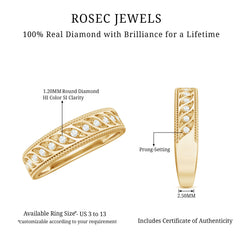 Designer Diamond Wedding Band Ring for Women