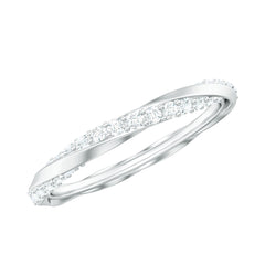 Certified Real Diamond Twisted Eternity Ring