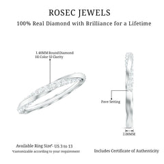 Certified Real Diamond Twisted Eternity Ring