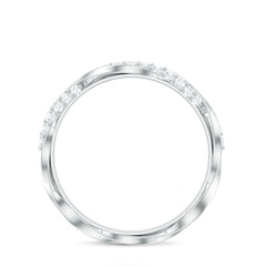 Certified Real Diamond Twisted Eternity Ring