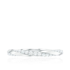 Certified Real Diamond Twisted Eternity Ring