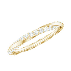 Certified Real Diamond Twisted Eternity Ring