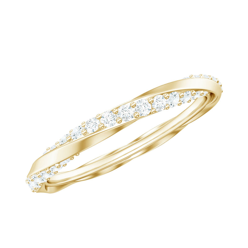 Certified Real Diamond Twisted Eternity Ring