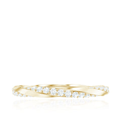 Certified Real Diamond Twisted Eternity Ring