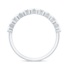 Heart Shaped Moissanite Wedding Band for Women