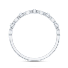Designer Diamond Half Eternity Ring for Valentines
