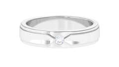 Certified Real Mens Diamond Band Ring