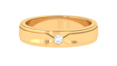 Certified Real Mens Diamond Band Ring