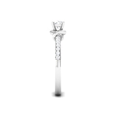 Genuine Diamond Promise Ring for Proposal