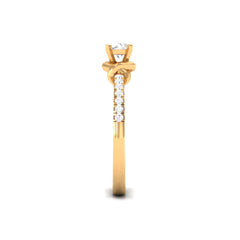 Genuine Diamond Promise Ring for Proposal