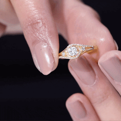 Certified Diamond Classic Engagement Ring in Split Shank
