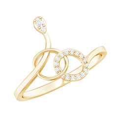 Natural Diamond Minimalist Promise Ring for Her