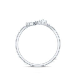 Natural Diamond Butterfly Ring with Certificate