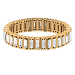 Natural Baguette Diamond Eternity Wedding Band