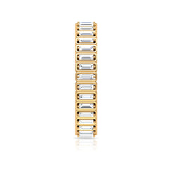 Natural Baguette Diamond Eternity Wedding Band