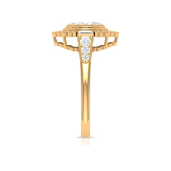 Diamond Vintage Illusion Engagement Ring