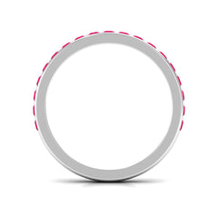 Bar Set Ruby Contemporary Eternity Ring