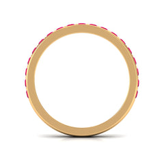 Bar Set Ruby Contemporary Eternity Ring