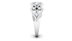 Art Deco Inspired Diamond Wedding Band for Women