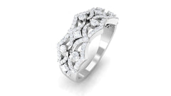 Art Deco Inspired Diamond Wedding Band for Women